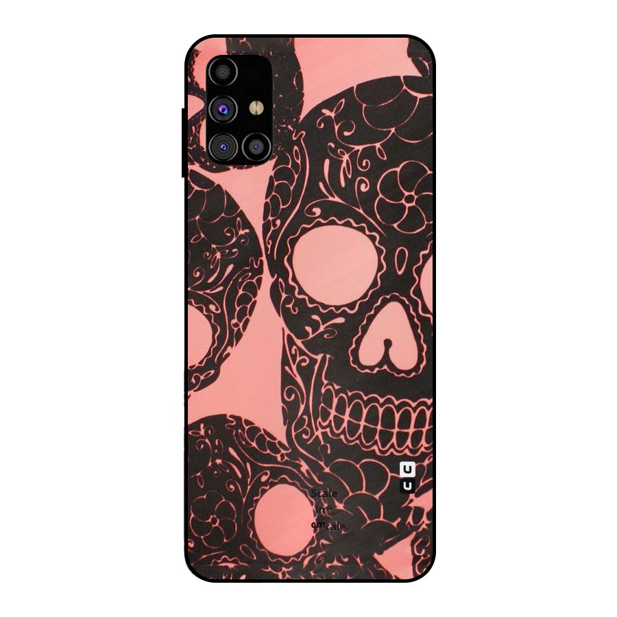 Pink Head Metal Back Case for Galaxy M31s