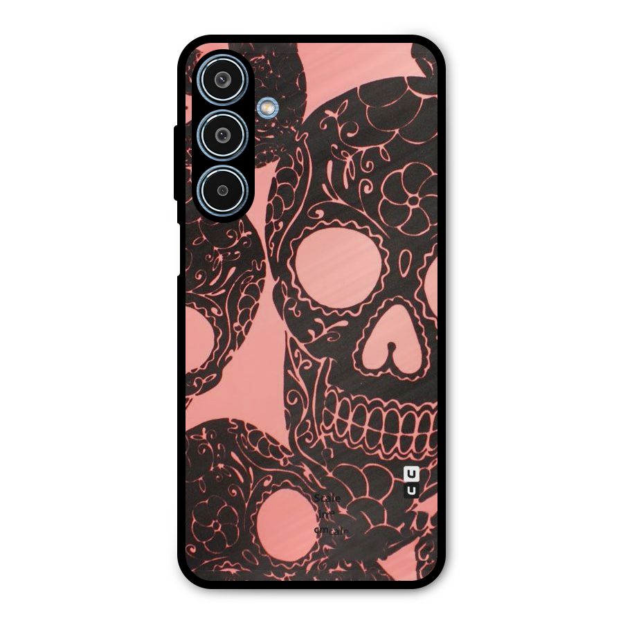 Pink Head Metal Back Case for Galaxy M35