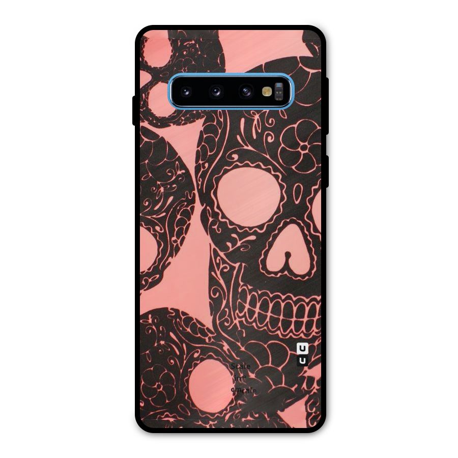 Pink Head Metal Back Case for Galaxy S10