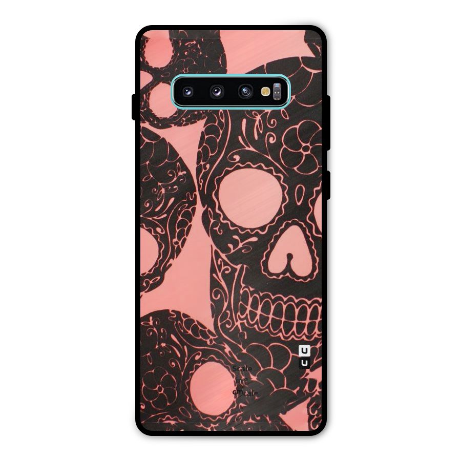 Pink Head Metal Back Case for Galaxy S10 Plus