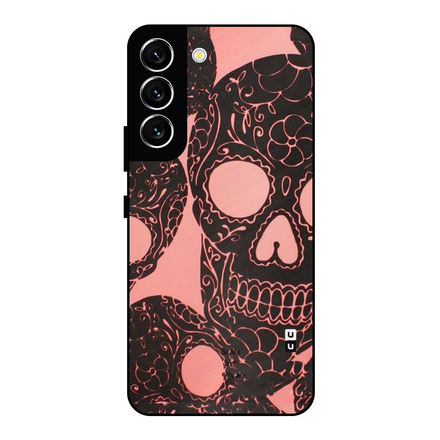 Pink Head Metal Back Case for Galaxy S22 5G