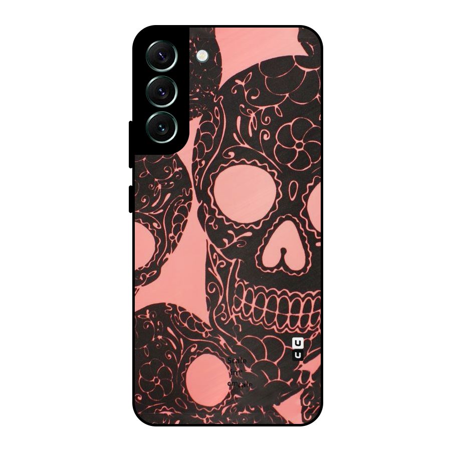 Pink Head Metal Back Case for Galaxy S22 Plus 5G