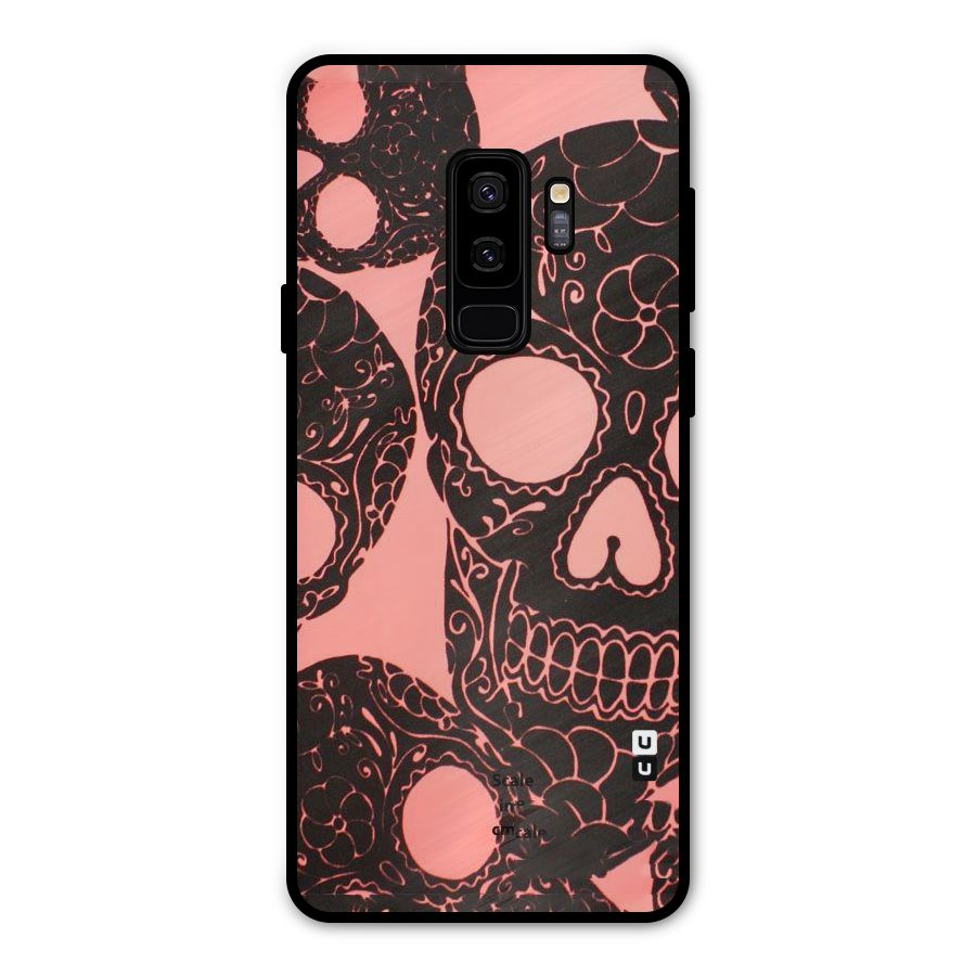 Pink Head Metal Back Case for Galaxy S9 Plus