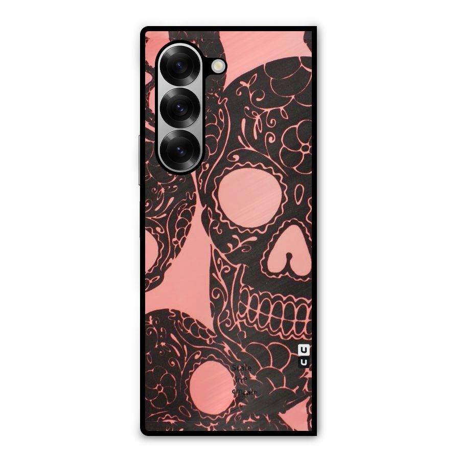 Pink Head Metal Back Case for Galaxy Z Fold6