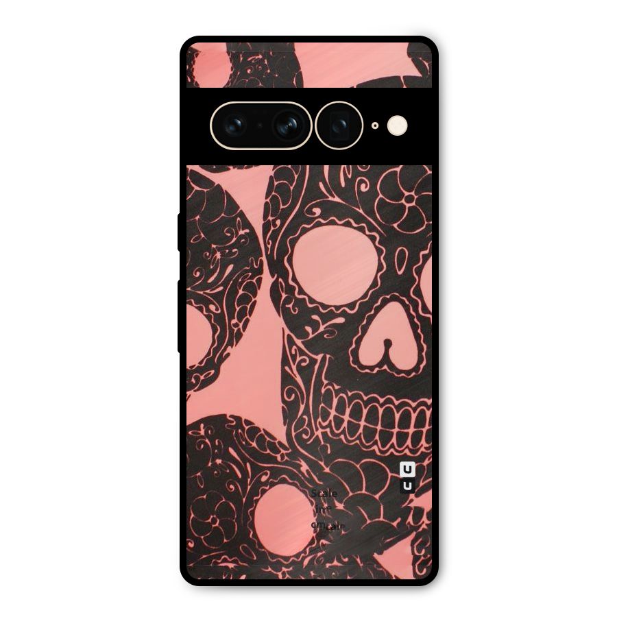 Pink Head Metal Back Case for Google Pixel 7 Pro