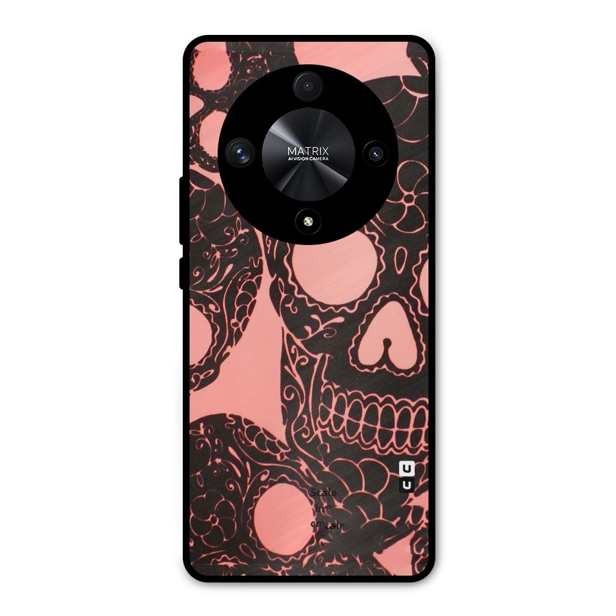 Pink Head Metal Back Case for Honor X9b