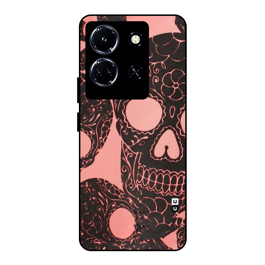 Pink Head Metal Back Case for Infinix Note 30 5G