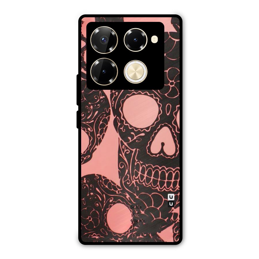 Pink Head Metal Back Case for Infinix Note 40 Pro Plus
