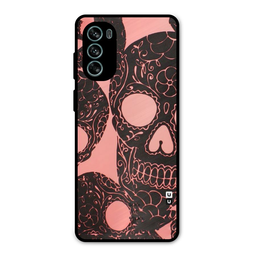 Pink Head Metal Back Case for Moto G62