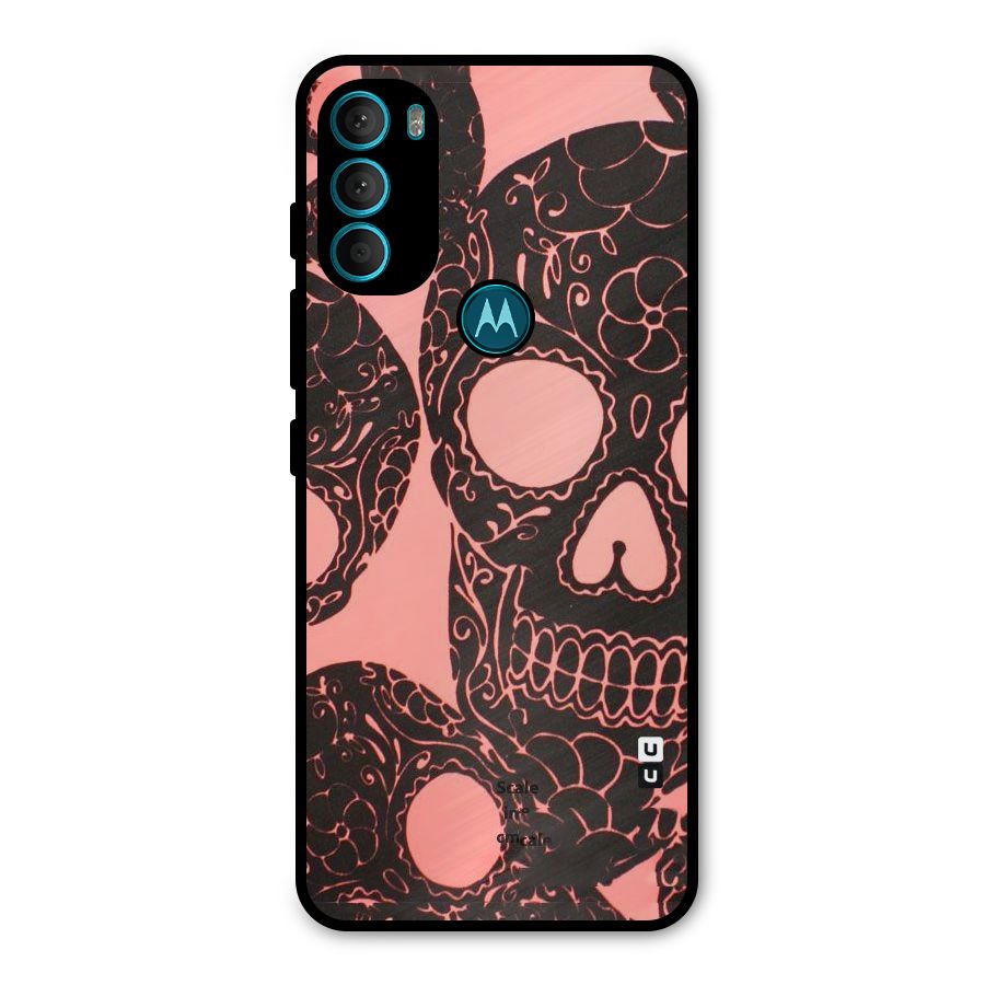 Pink Head Metal Back Case for Moto G71 5G