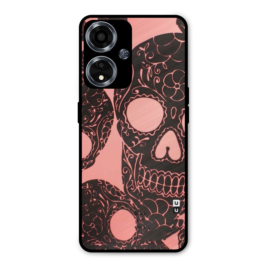 Pink Head Metal Back Case for Oppo A59