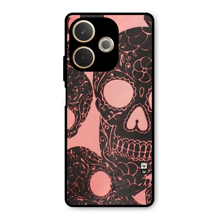 Pink Head Metal Back Case for Oppo A5 Pro