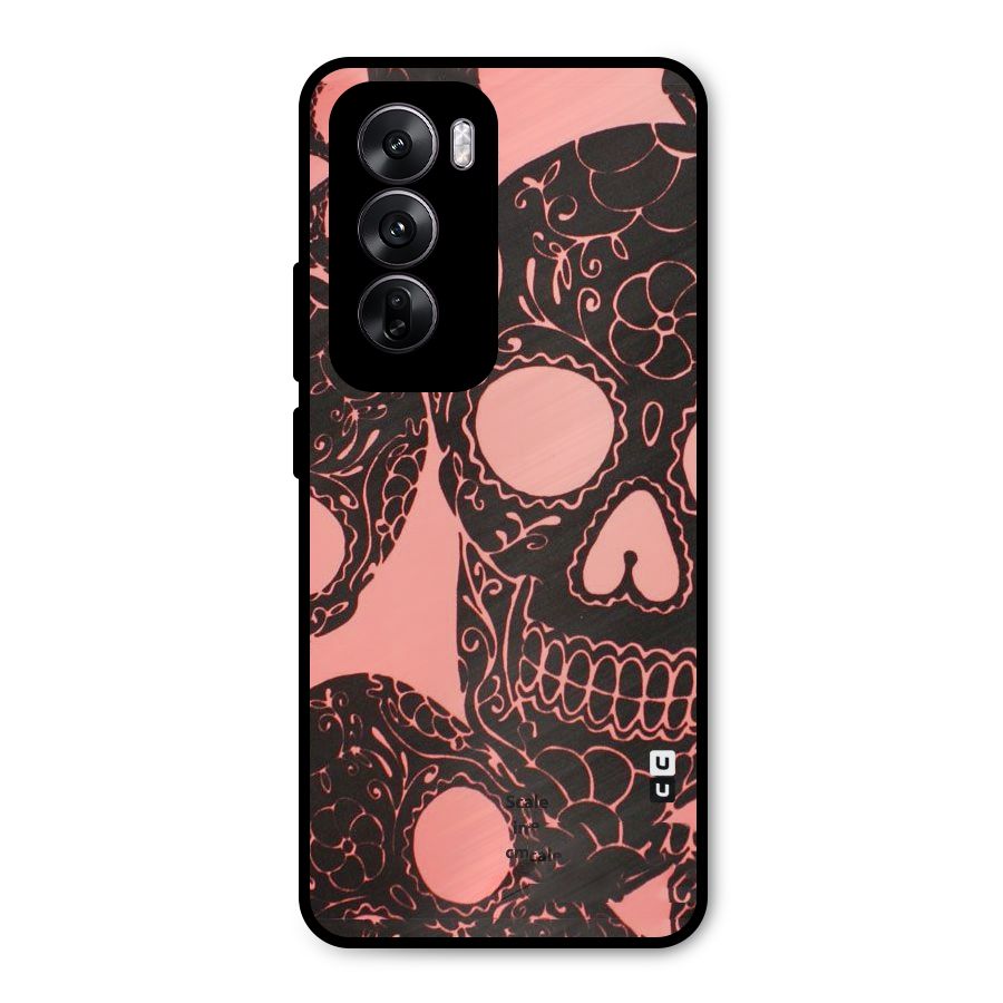 Pink Head Metal Back Case for Oppo Reno12