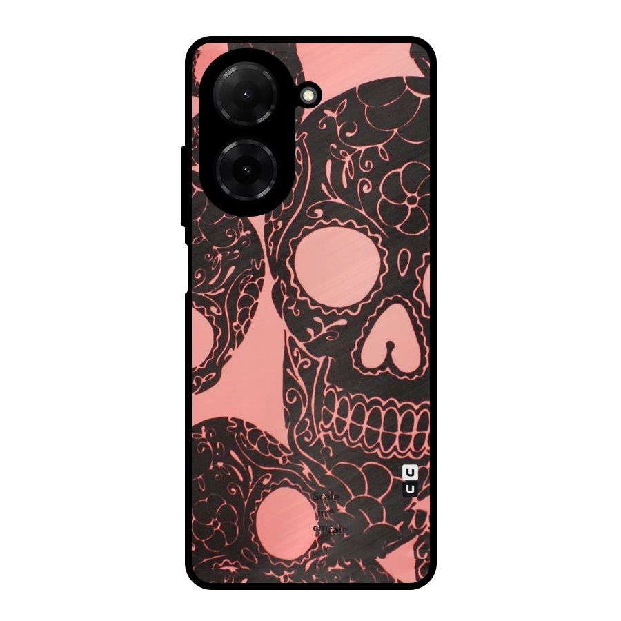Pink Head Metal Back Case for Poco C71