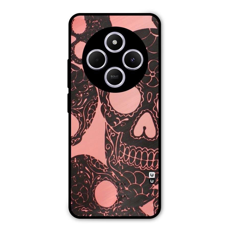 Pink Head Metal Back Case for Poco M7