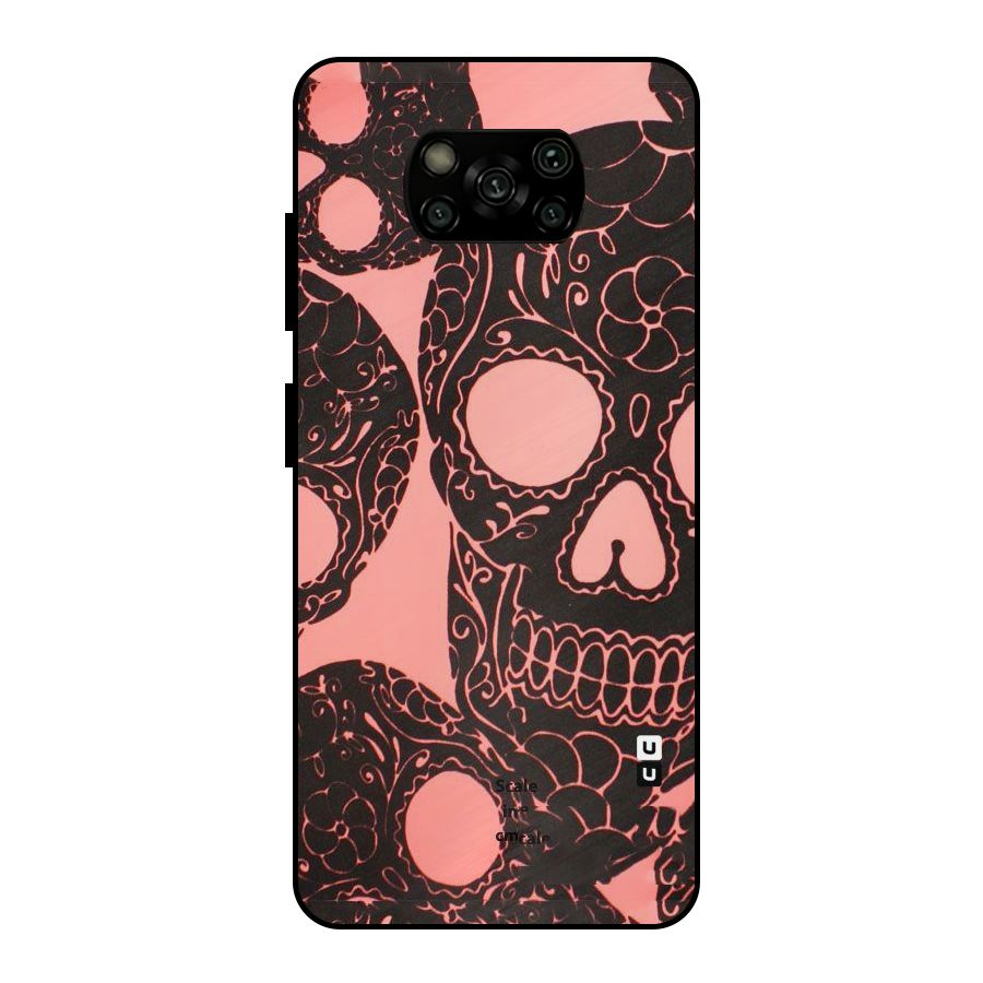 Pink Head Metal Back Case for Poco X3