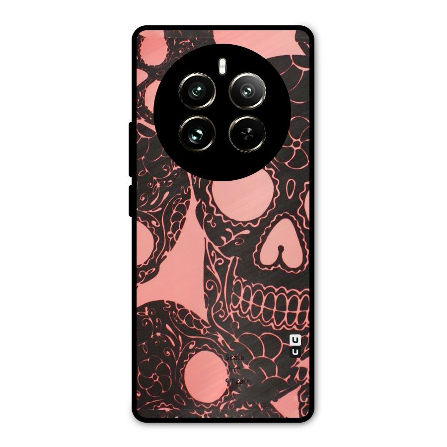 Pink Head Metal Back Case for Realme 12 Pro
