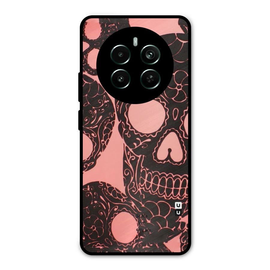 Pink Head Metal Back Case for Realme 12 Pro Plus