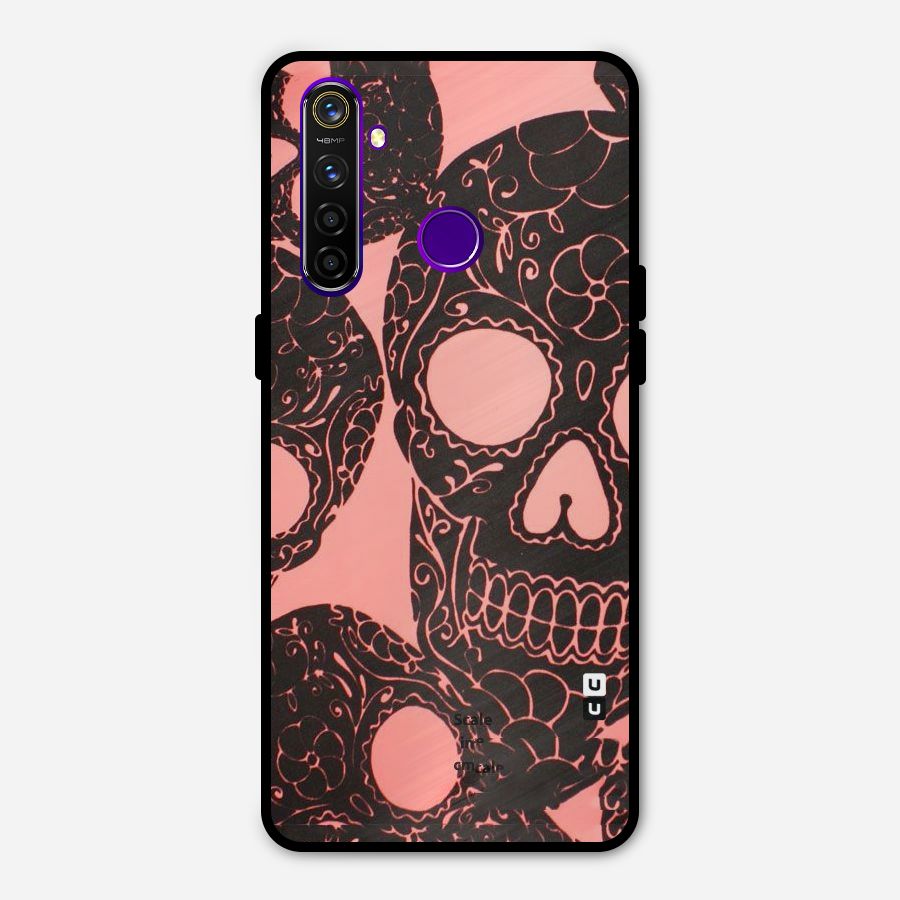 Pink Head Metal Back Case for Realme 5 Pro