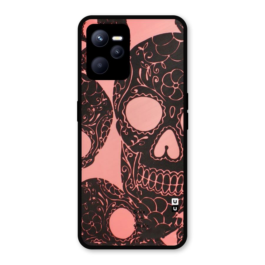Pink Head Metal Back Case for Realme C35