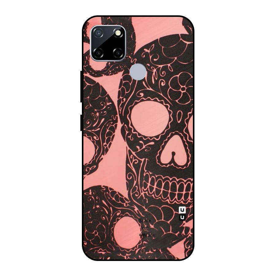 Pink Head Metal Back Case for Realme Narzo 30A