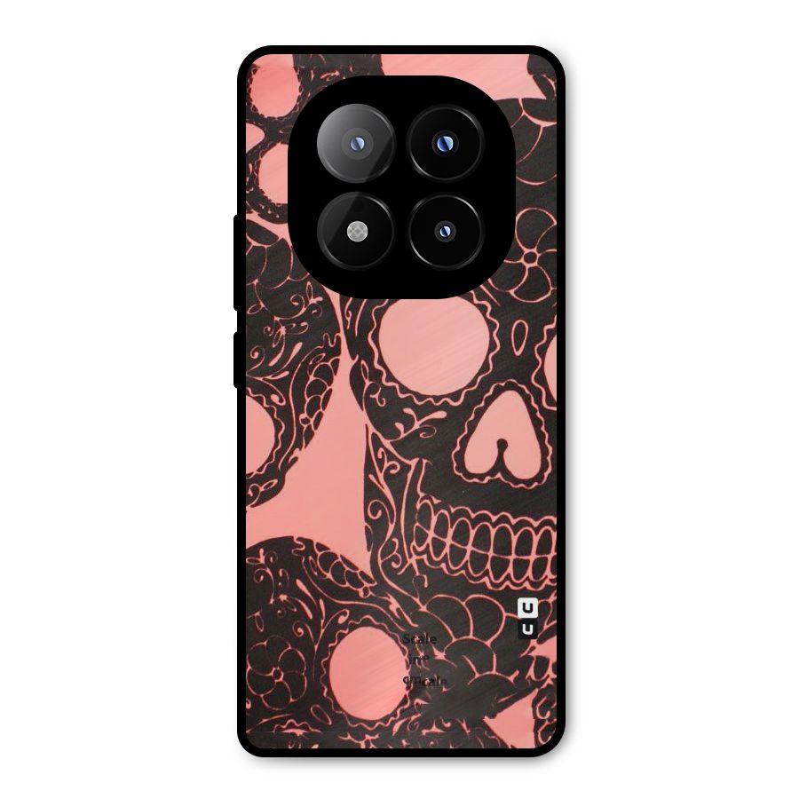 Pink Head Metal Back Case for Redmi Note 14 Pro Plus 5G
