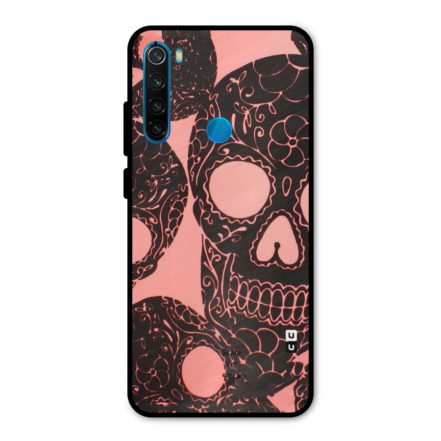 Pink Head Metal Back Case for Redmi Note 8