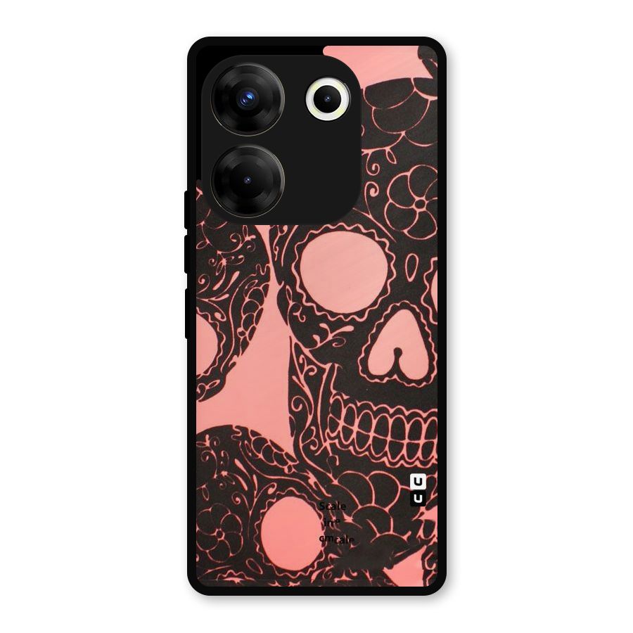 Pink Head Metal Back Case for Tecno Camon 20 Pro