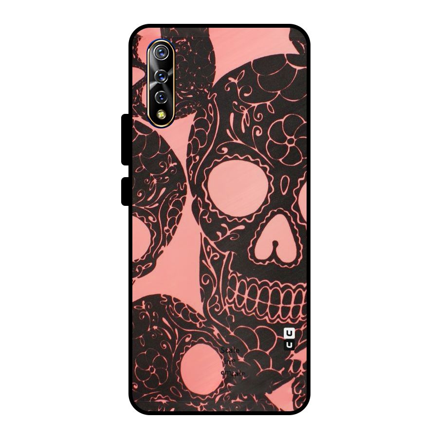 Pink Head Metal Back Case for Vivo S1