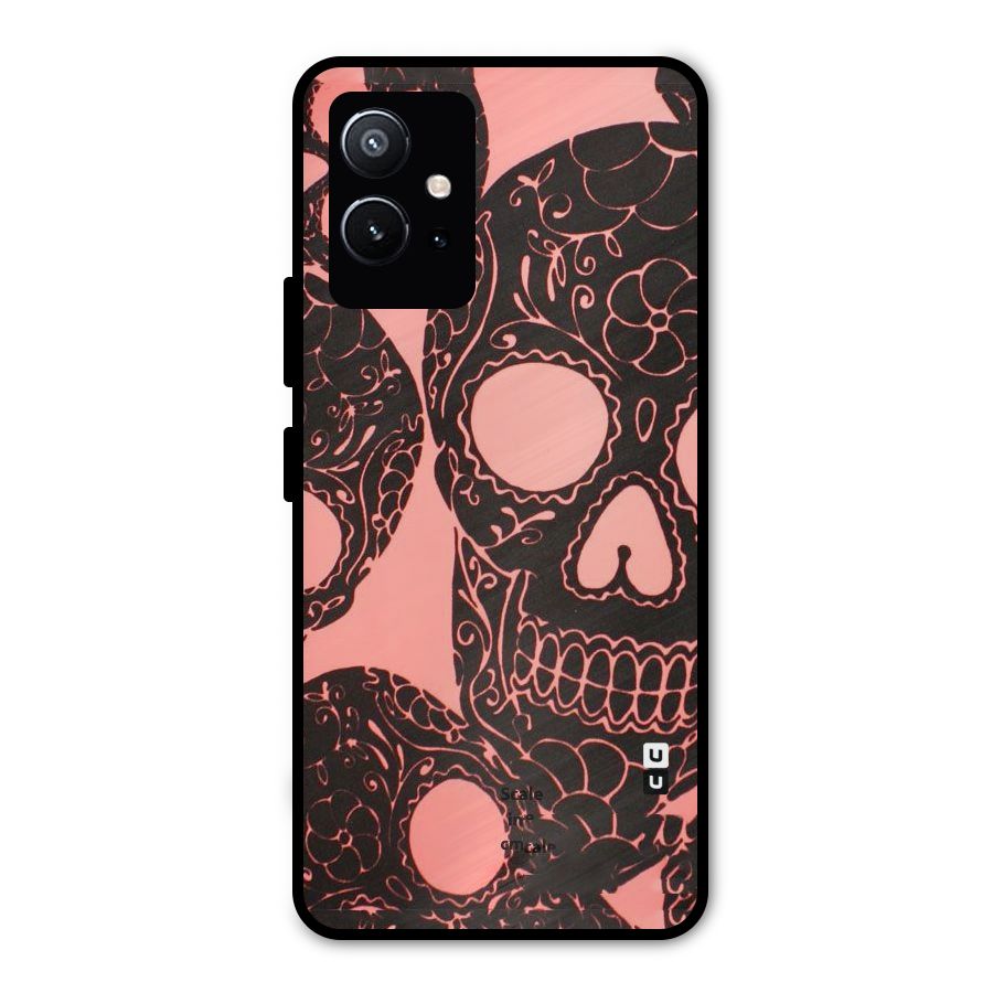 Pink Head Metal Back Case for Vivo T1 5G