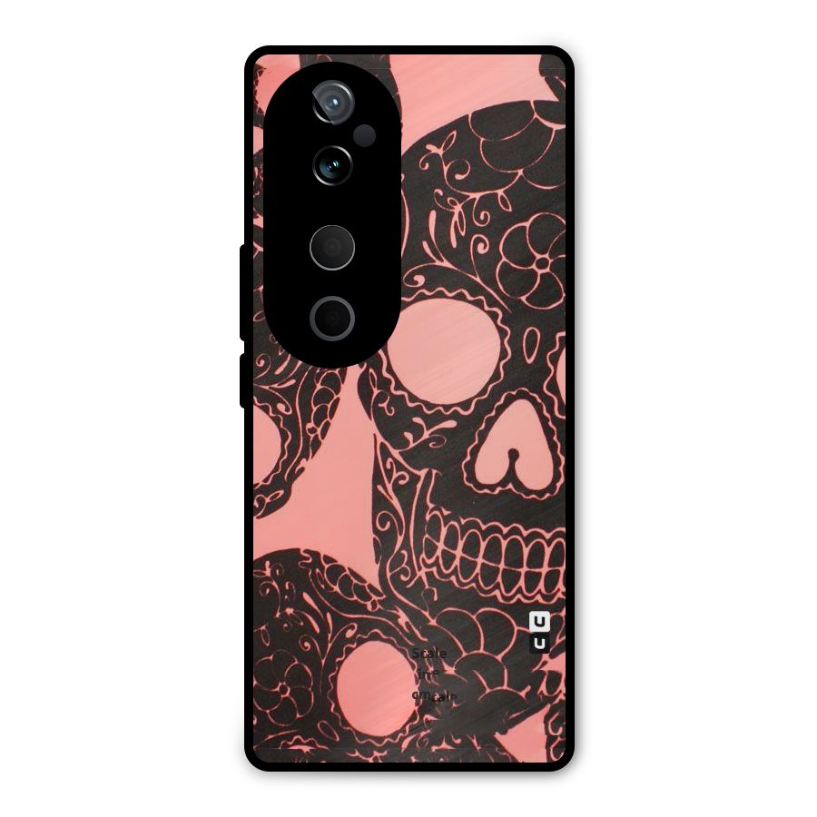 Pink Head Metal Back Case for Vivo T3 Ultra