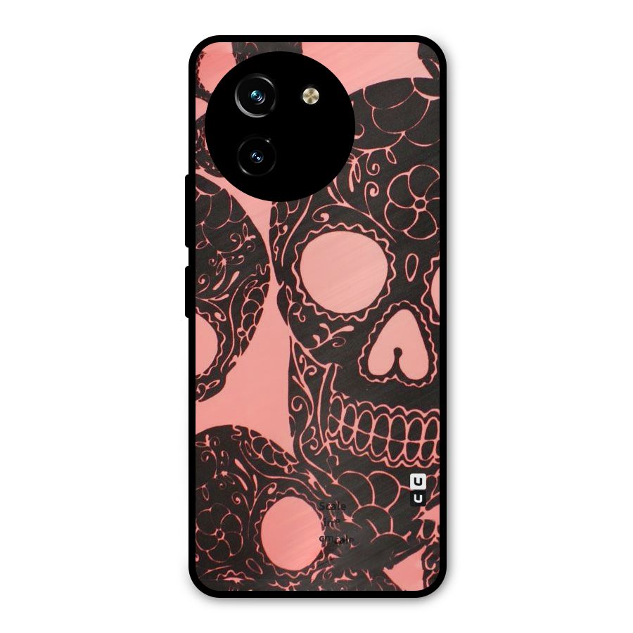 Pink Head Metal Back Case for Vivo T3x