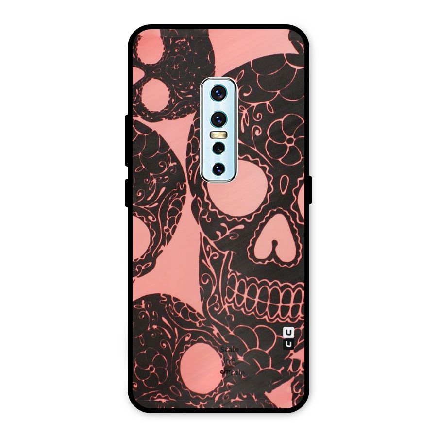 Pink Head Metal Back Case for Vivo V17 Pro