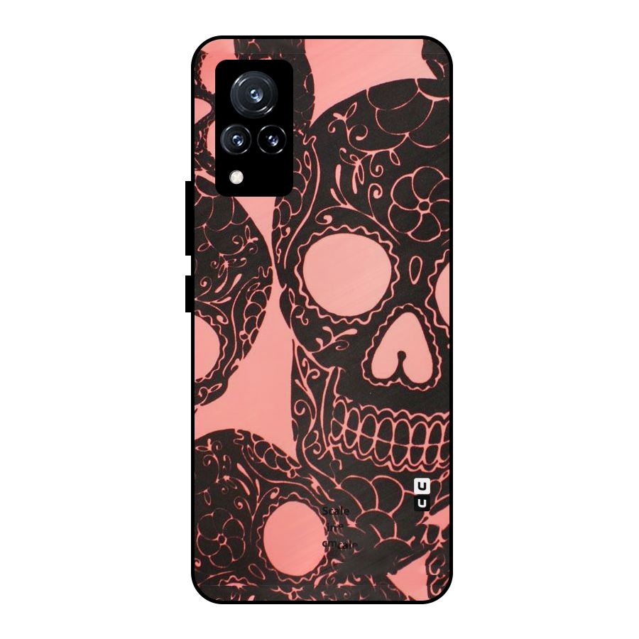 Pink Head Metal Back Case for Vivo V21 5G
