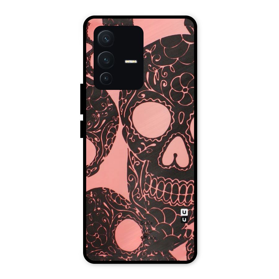 Pink Head Metal Back Case for Vivo V23 5G