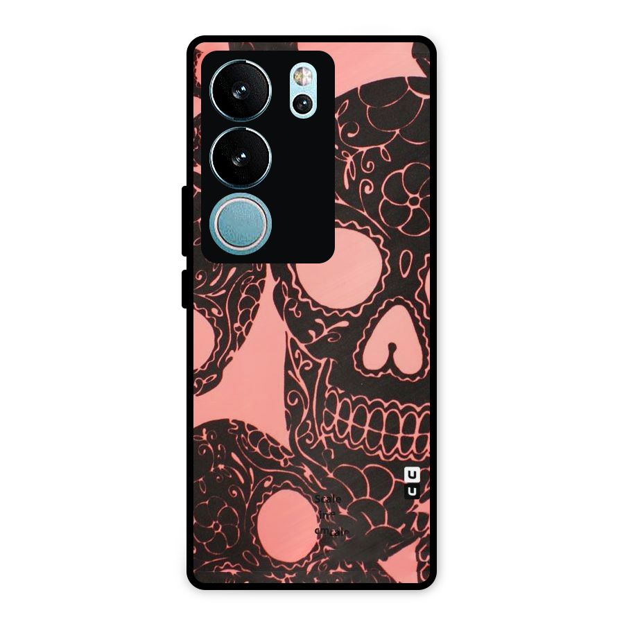 Pink Head Metal Back Case for Vivo V29