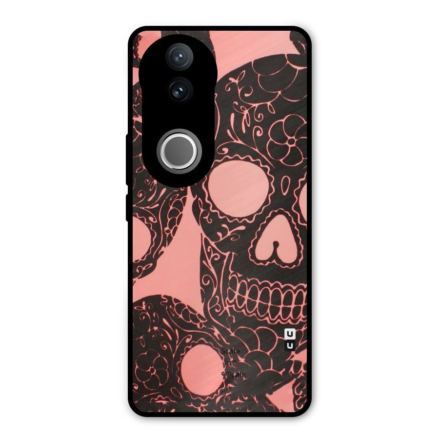 Pink Head Metal Back Case for Vivo V50e
