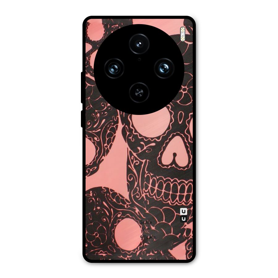 Pink Head Metal Back Case for Vivo X100 Pro