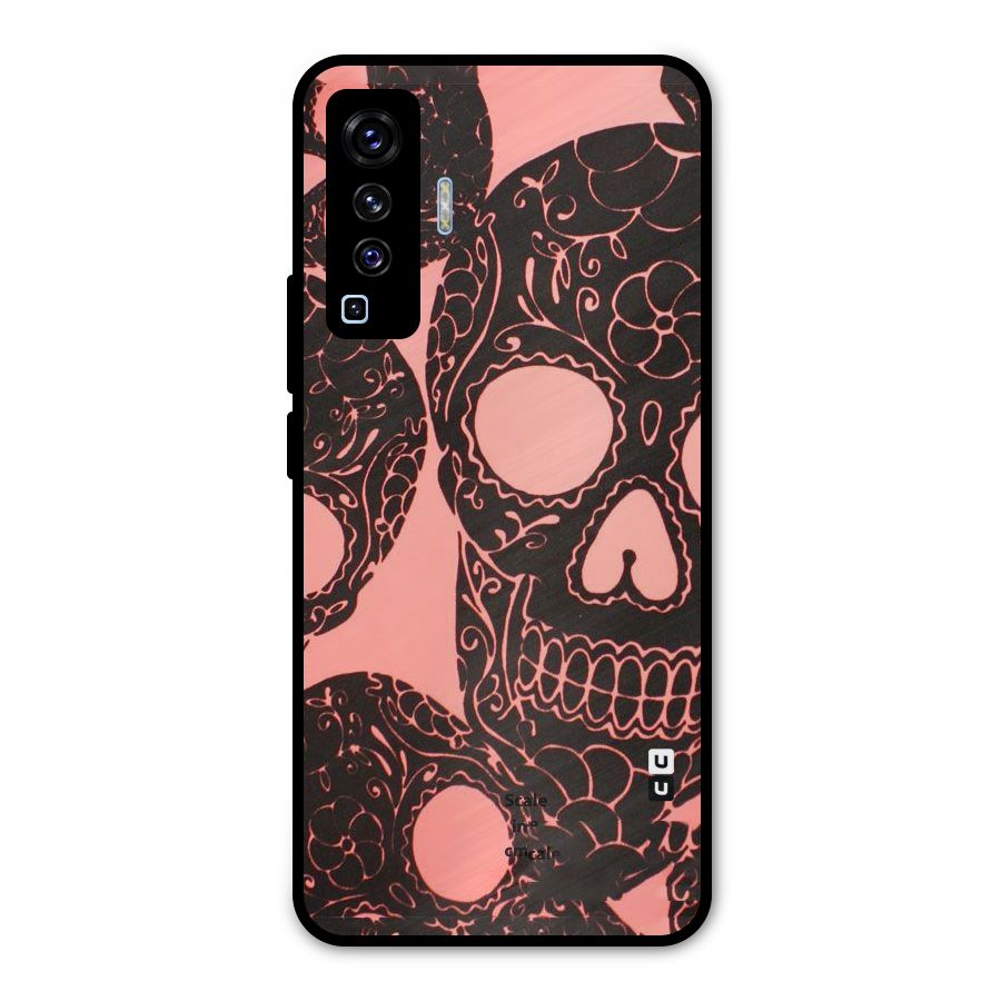 Pink Head Metal Back Case for Vivo X50
