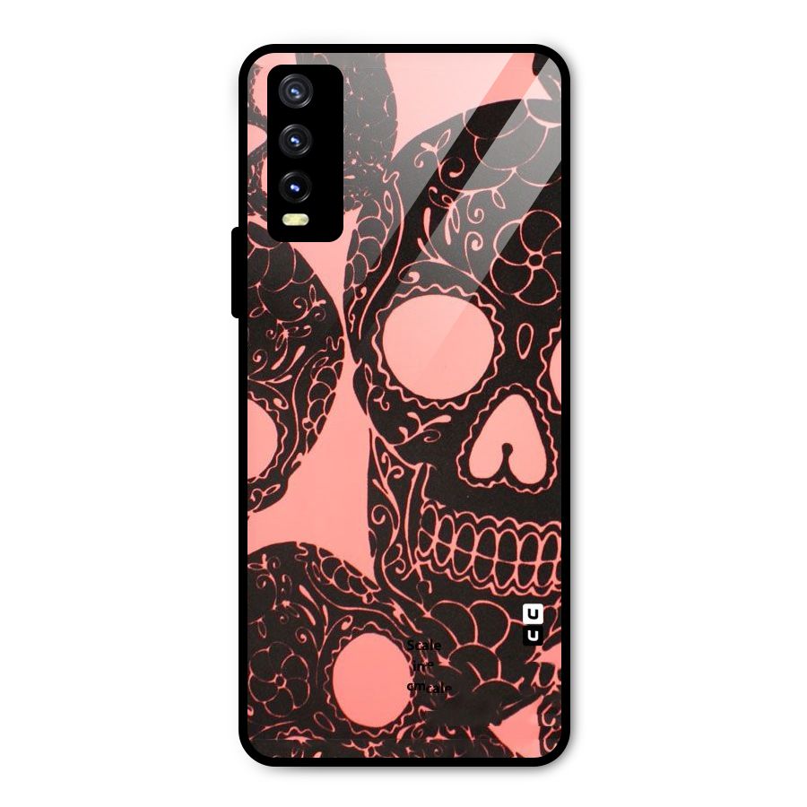 Pink Head Metal Back Case for Vivo Y20