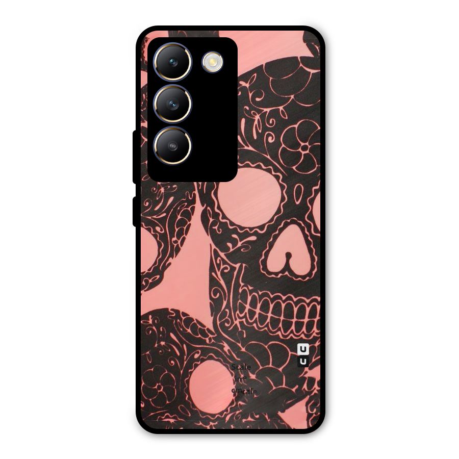 Pink Head Metal Back Case for Vivo Y200e