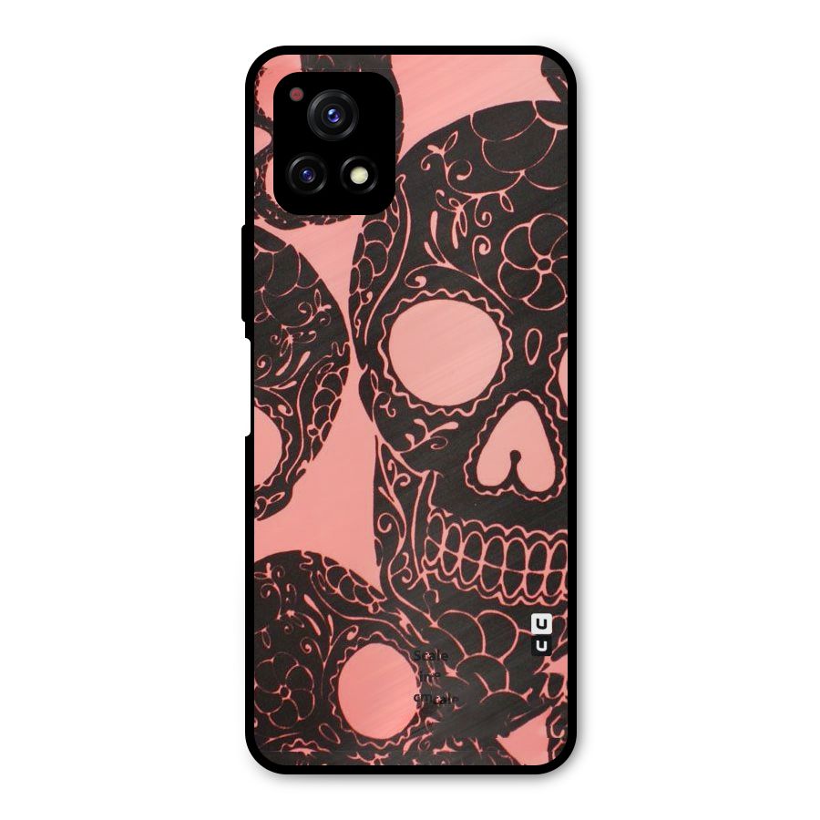 Pink Head Metal Back Case for Vivo Y72 5G