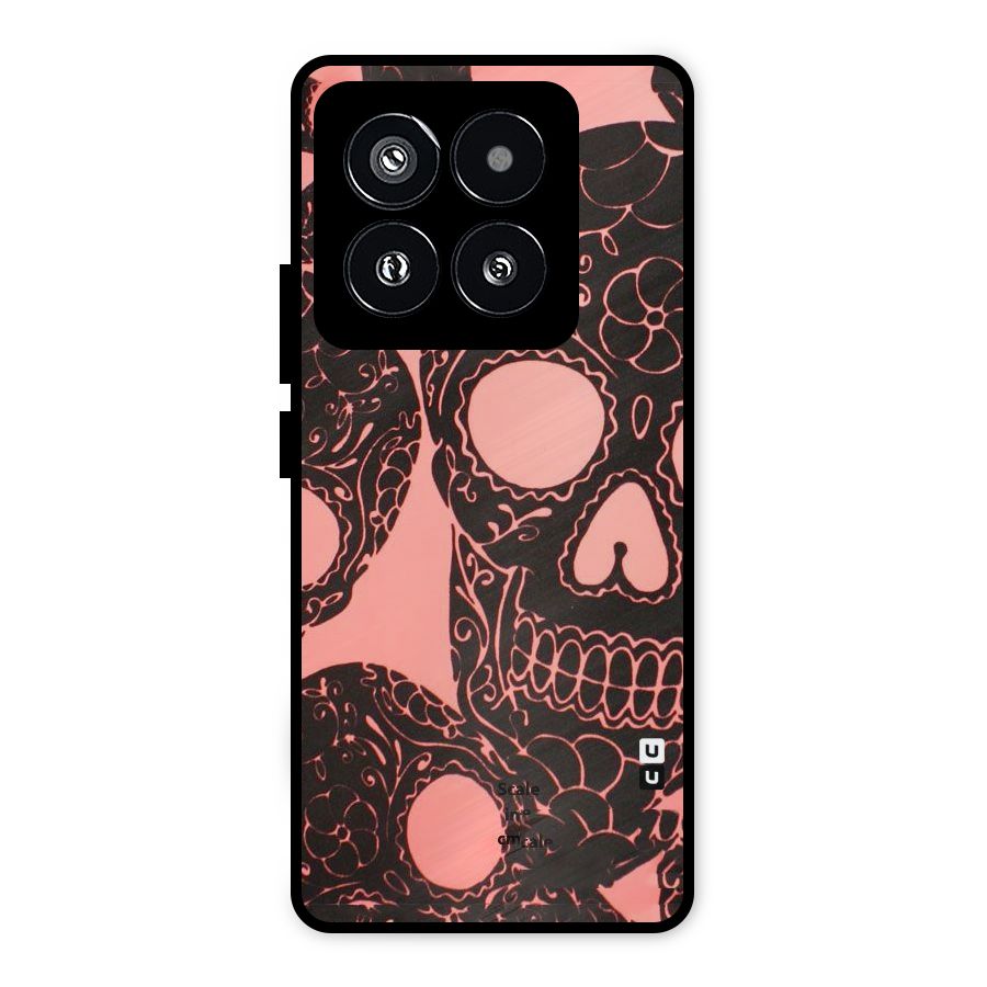 Pink Head Metal Back Case for Xiaomi 14 Pro