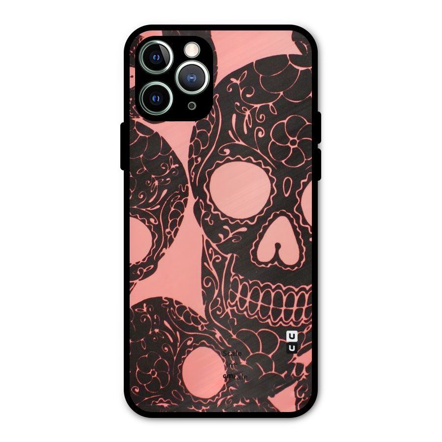 Pink Head Metal Back Case for iPhone 11 Pro Max