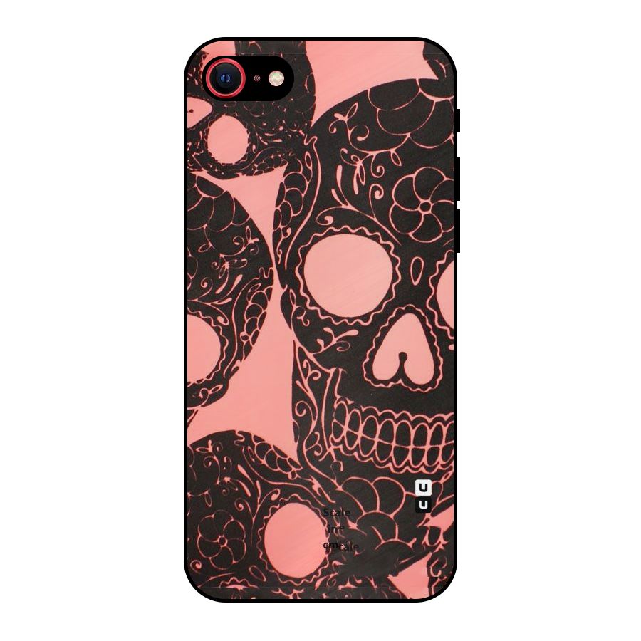 Pink Head Metal Back Case for iPhone 7