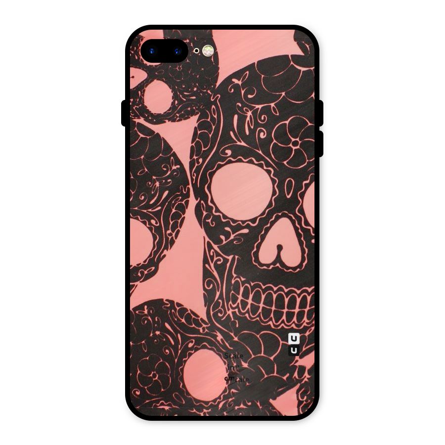 Pink Head Metal Back Case for iPhone 8 Plus