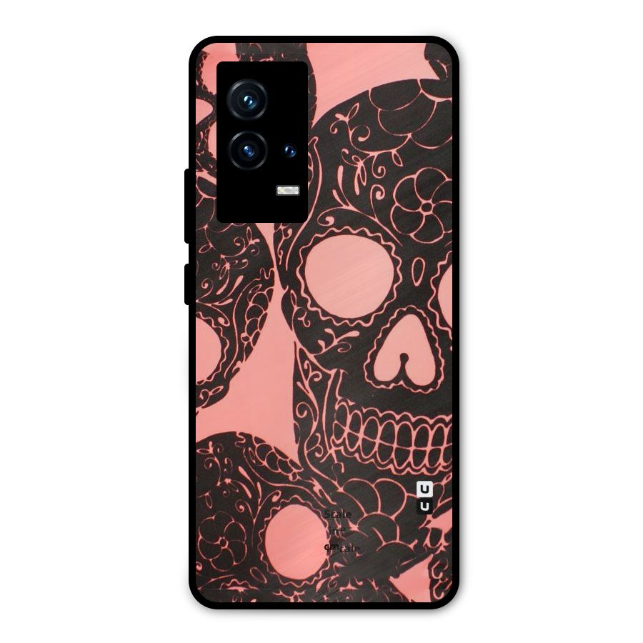 Pink Head Metal Back Case for iQOO 9 5G