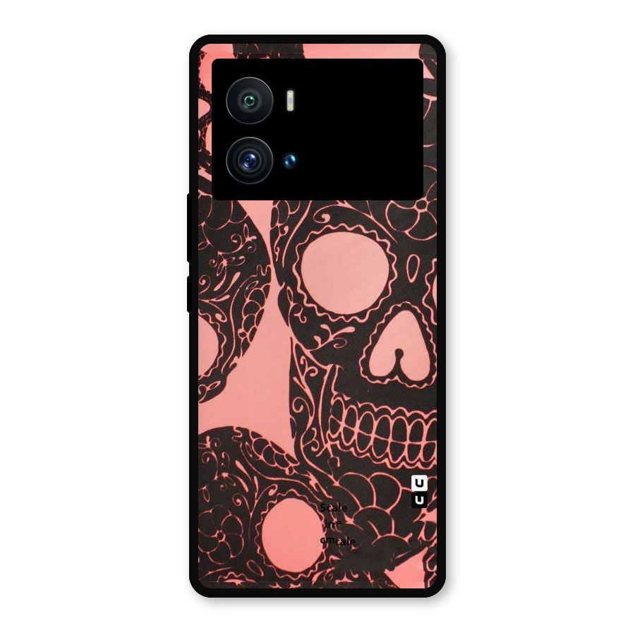 Pink Head Metal Back Case for iQOO 9 Pro