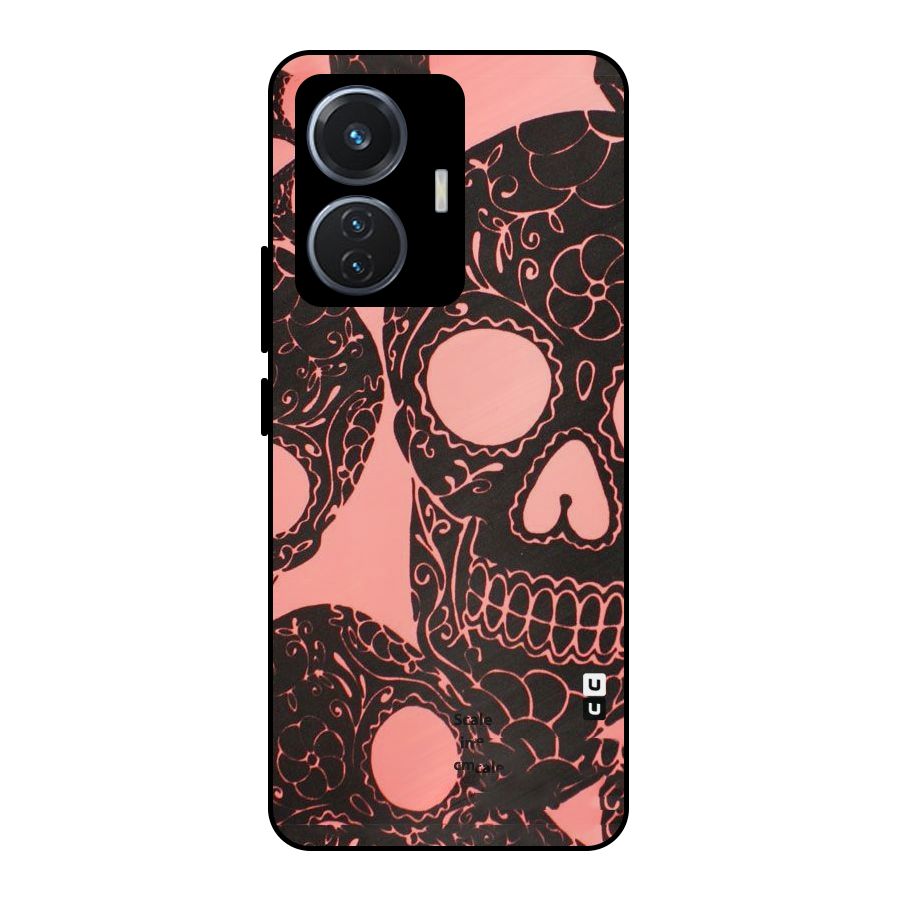 Pink Head Metal Back Case for iQOO Z6 44W