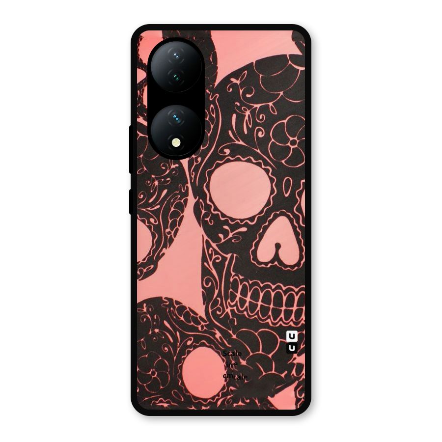 Pink Head Metal Back Case for iQOO Z7s